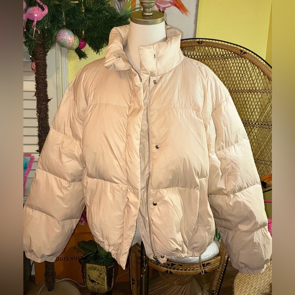 Karen Kane NWT Puffer Jacket Eggshell Size XL - Picture 10 of 14